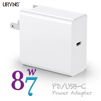 URVNS 87W USB C EP Cargador de Tipo C Rápido Cargador de Pared de la Entrega de Energía eléctrica Plegable Adaptador Para MacBook Samsung Nexus ASUS Acer Dell