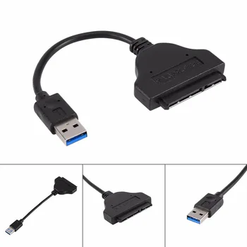 USB 3.0 A SATA de 2,5 pulgadas Portátil de Disco Duro Portátil de la Unidad de HDD SSD Interna A Externa Adaptador Convertidor de Cable Cable Cable Sata de Línea