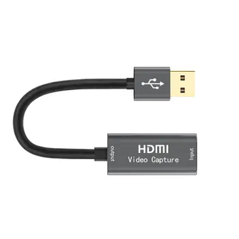 USB 3.0 Tarjeta de Captura de Vídeo de 1080P a 60 fps en 4K HDMI Video Grabber Cuadro para Macbook PS4 Juego de Cámara de video Streaming en Vivo