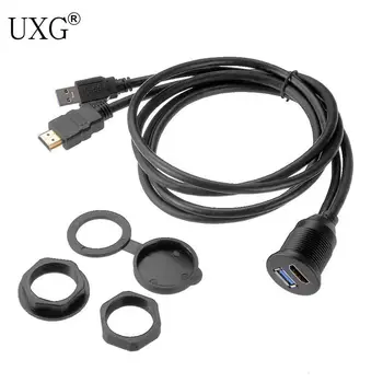 USB 3,0 Y HDMI-HDMI-+ USB3.0 Cable De Montaje De Una Prueba De Agua Para Coche, Barco Y Motocicleta