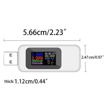 USB OLED de Corriente Medidor de Prueba de Voltaje de Alimentación de la Capacidad de Medición de Corriente de los Hogares Probador Instrumento Preciso Para Electrodomésticos