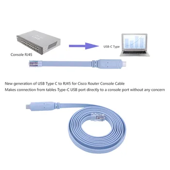 USB RJ45 Consola Cable Serie RS232 FTDI Originales Importados Tipo de Chip-C 3.1 Cable RJ45 Para Router Cisco Conmutador de Cables de Extensión