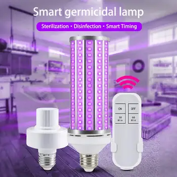 UV 60W LED de la Lámpara E27 Lámpara Germicida de Desinfección de Bulbo UVA Led Ultravioleta de la Luz de la Bombilla del Maíz Bactericida de la Esterilización de las Lámparas