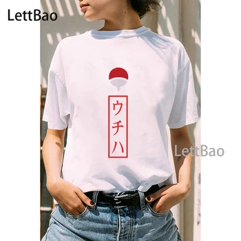 Uzumaki Naruto Anime Japonés de las Mujeres T-shirt Levi Ataque en Titán Ullzang Gráfico de Ropa Mujer Harajuku Estética Camisetas Mujer