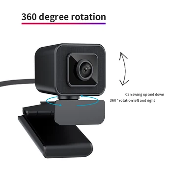 V24 Full HD de Vídeo de cámara web de alta definición de 1080P de la Cámara Webcam USB de Enfoque Manual Equipo Cámara Web Con Micrófono Para PC Portátil