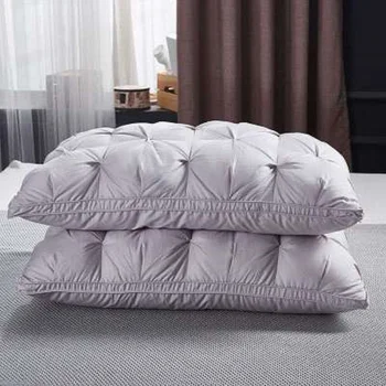 Varios colorsDown y poliéster mezclado llenado pillow algodón funda de almohada tamaño 48x74cm suave y Cómodo elasticidad 56118