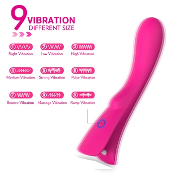 VATINE 9 Velocidades de Gran Consolador Vibrador de Punto G de la Varita Mágica de Juguetes Sexuales para la Mujer Femenina Masturbador Sexo de los Productos
