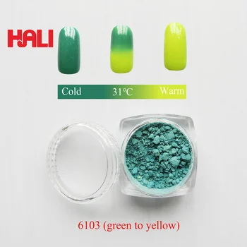 Vender color para thermochromic pigmento,1lot=100gram 31C naranja a amarillo sensible a la temperatura, polvo de pigmento,gastos de envío gratis 21949