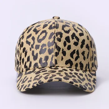 Verano nuevos hombres y mujeres gorra de béisbol de leopardo de impresión de la marca del sombrero de los hombres casual tapón hembra de viaje sombrero para el sol