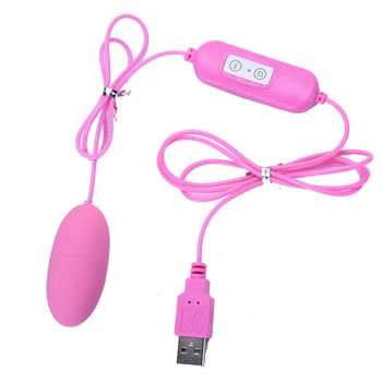 VETIRY 12 Velocidad USB Vibrador Huevo Vibrador Potente Estimulador de Clítoris G-Spot Massager Juguetes Sexuales para la Mujer Femenina Masturbación 13190