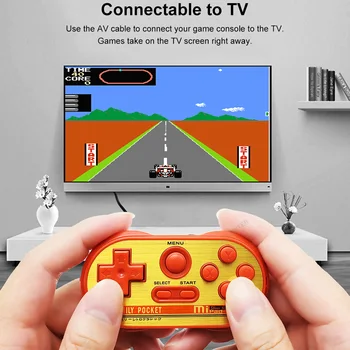 Video Retro de Mano de Juego de Consola, el Gamepad Jugadores de la Portátil de Bolsillo de la Consola de juegos de Mano Mini Reproductor para Niños Regalo