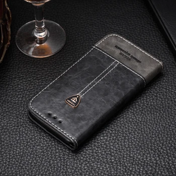 VIJIAR Buen diseño de estilo de la Moda flip de cuero del teléfono Móvil de la cubierta flip de cuero de los casos 5.99'por vkworld S8 caso