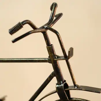 Vintage De Hierro De Bicicletas Tipo De Reloj De Mesa Clásicos No Marcando Silencio Retro Decorativos Bicicleta De Reloj Para La Sala De Estar Sala De Estudio, Cafetería B