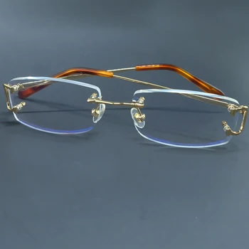 Vintage gafas sin Montura Vasos Hombres Carter Marcos de Anteojos para Llenar Prescripción de la Moda de Gafas de las Mujeres de Lujo de Gafas de Marco
