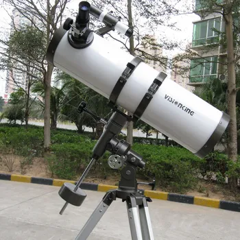 Visionking Reflexión 150750 un Telescopio Astronómico de 5.9 Pulgadas 150X Monocular Estrella de Observación de la Luna Con Montura Ecuatorial Trípode