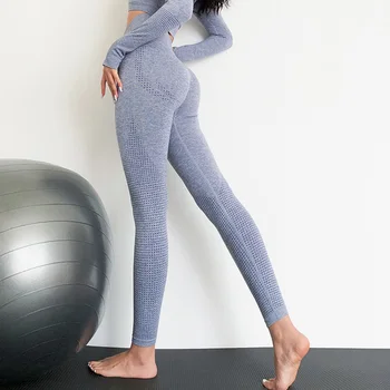 Vital perfecta yoga polainas de cintura alta pantalones de la yoga para el envío de la gota