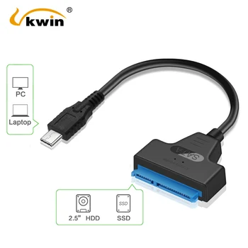VKWIN USB A SATA Cable de USB a SATA Adaptador de Tipo C 3.1 SATA III Convertidor de 2,5