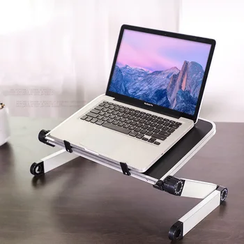 Vmonv 360 Portátil Plegable Mesa de Cama, de Mesa Ergonómica Notebook, Laptop Stand Titular para 11-17 Pulgadas de Lenovo, Dell, Acer Macbook
