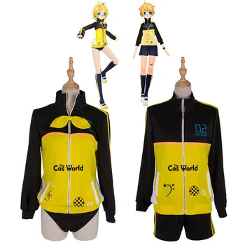 Vocaloid Kagamine Rin Kagamine Len Ropa Deportiva Gimnasio Traje De Uniforme Traje De Anime Cosplay Disfraces