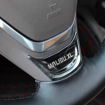 Volante de auto Etiqueta de Lentejuelas para Chevrolet Malibu XL 2016 2017 2018 2019 Carstyling Decorativos de Interior de la Cubierta de la etiqueta Engomada