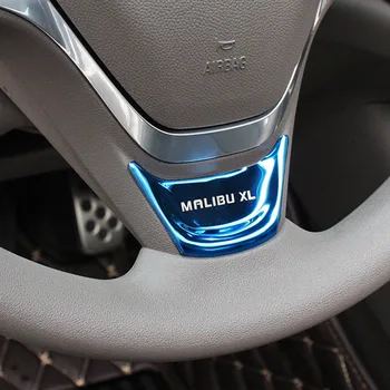 Volante de auto Etiqueta de Lentejuelas para Chevrolet Malibu XL 2016 2017 2018 2019 Carstyling Decorativos de Interior de la Cubierta de la etiqueta Engomada