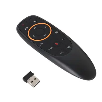 Voz, Control Remoto 2.4 G Ratón Inalámbrico Aire Micrófono Giroscopio IR de Aprendizaje para Android TV Box T9 H96