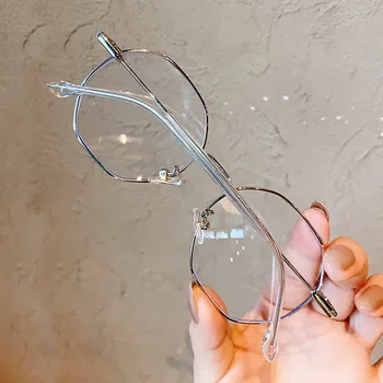 VWKTUUN Ojo Redondo Marcos de anteojos Para las Mujeres de los Hombres de Metal de la Miopía de los Marcos de Anteojos de la Luz Azul de Bloqueo de Gafas de Equipo Nuevo Gafas