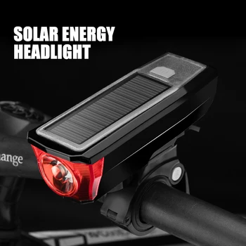 WasaFire de Energía Solar de la Luz de la Bicicleta T6 LED Bicicleta Luz Delantera Recargable USB de MTB de la Lámpara de la Bicicleta del Faro con la Advertencia de Altavoz
