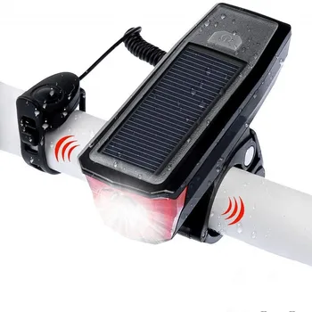 WasaFire de Energía Solar de la Luz de la Bicicleta T6 LED Bicicleta Luz Delantera Recargable USB de MTB de la Lámpara de la Bicicleta del Faro con la Advertencia de Altavoz
