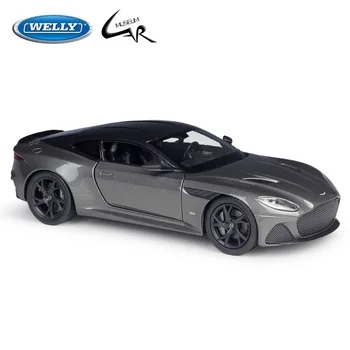 Welly 1:24 Diecast Automóvil Aston Martin DBS Superlaggera Modelo Clásico de Aleación de Metal de Coches de Juguete de la Colección de Regalos de Navidad
