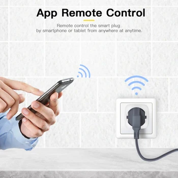 WiFi Smart Plug De Salida Tuya Control Remoto De Alimentación Del Monitor De Electrodomésticos Para El Hogar Funciona Con Alexa Principal De Google No Se Requiere Hub