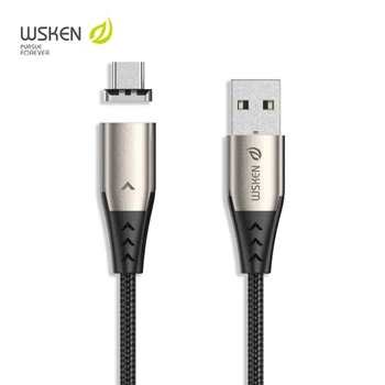 WSKEN 5A Magnético USB Tipo C Cable para Huawei Mate 30 P30 Pro USB-C Imán de Carga Rápida Cargador de Tipo de Datos de c Cable de OnePlus OPPO