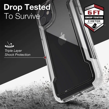 X-Doria Defensa Claro, el iPhone de 11 Casos de Militares Grado de Protección contra caídas, Protección contra Golpes, Claro funda Protectora para el iPhone de Apple