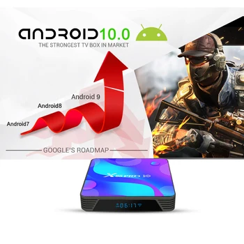 X88 Pro 10 Smart TV Box Android 10.0 TVBOX RK3318 Dual Wifi 2.4 G/5G 4K Reproductor Multimedia 4 gb de RAM y 32 GB 64 GB de Google Play Set top Box