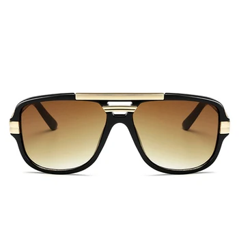 XaYbZc Diseño de la Marca de los Hombres Gafas de sol de la Vendimia Masculina Plaza de Gafas de Sol de Lujo Gradiente de Gafas de sol UV400 Tonos gafas de sol hombre 10233