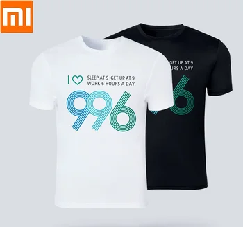 Xiaomi Hombres de secado rápido de la impresión 996 camiseta Anti-UV de Alta elasticidad de la luz Transpirable de Ocio de hombre de manga Corta Camiseta