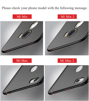 Xiaomi Mi Max 3 Caso MSVII Slim Mate Cubierta Para Xiaomi Mi Max 2 de 3 Caso max2 max3 Duro de la Cubierta de la PC xiaomi mi mix 2 2S 3 MIX3 2S Caso