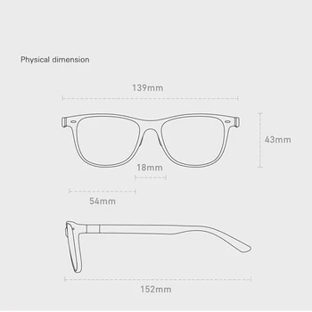 Xiaomi Mijia ROIDMI W1 Desmontable Anti-azul-rayos de Protección Ojo de Vidrio Protector de Gafas Para Hombre, Mujer, Juego de Teléfono/Ordenador/Juegos