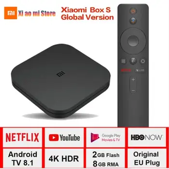 XiaomMi Cuadro S Versión Global 4K HDR Cuadro de TV Android Streaming Media Player y Google Asistente Remoto Smart TV de Mi Cuadro 4