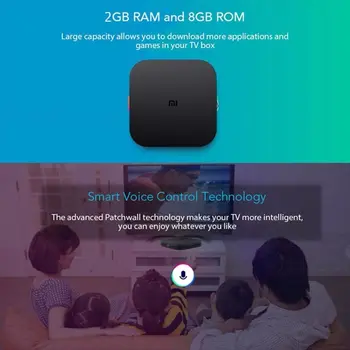 XiaomMi Cuadro S Versión Global 4K HDR Cuadro de TV Android Streaming Media Player y Google Asistente Remoto Smart TV de Mi Cuadro 4