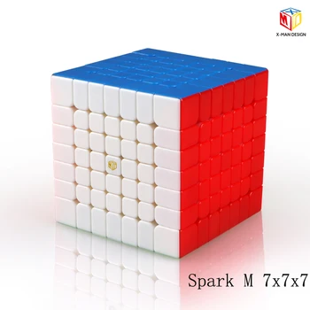 XMD Qiyi X-Man de Diseño Spark y Spark M 7x7x7 Magnético Cubo Profesional Mofangge 7x7 Magic Speed Cube Giro Juguetes Educativos