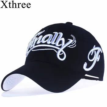 [Xthree] algodón gorra de béisbol de las mujeres casual snapback sombrero para los hombres casquette homme Carta bordado de gorras