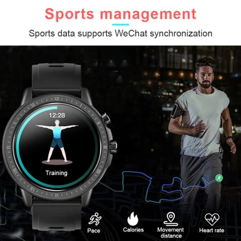 YABA 2021 NUEVO Reloj Inteligente Deporte Monitor de Ritmo Cardíaco Impermeable de la Aptitud de la Pulsera de las Mujeres de los Hombres Smartwatch Para Android de Apple, Xiaomi 16607
