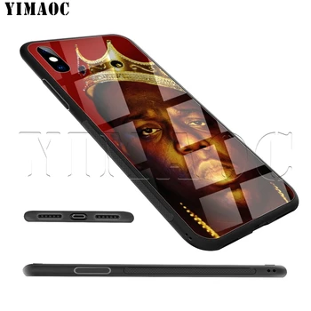 YIMAOC Notorious BIG Biggie Vidrio Templado de Caso para el iPhone 11 Pro XS MAX XR X 8 7 6 6S Plus