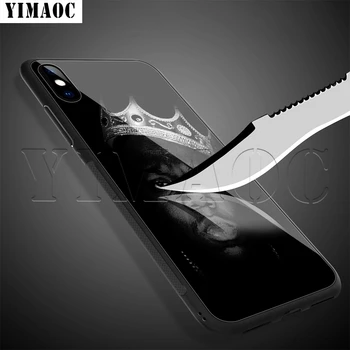 YIMAOC Notorious BIG Biggie Vidrio Templado de Caso para el iPhone 11 Pro XS MAX XR X 8 7 6 6S Plus