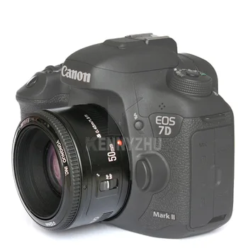 YONGNUO EF 50/1.8 AF MF 50mm F1.8 -F22 Lente de Gran Apertura Lente de Foco Fijo YN50mm para Canon EOS DSLR Full-frame & Cámaras APS-C