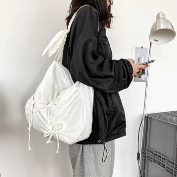Youda 2021 invierno nuevas señoras de las mujeres de hombro bolsas de corea retro pack Vendaje de mensajero bolsas de Poliéster libro de la bolsa de compras