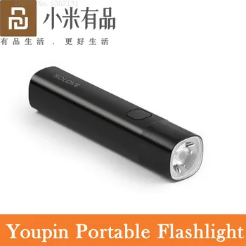 Youpin de la Luz del Flash USB Recargable al aire libre SOS Linterna 3000mAh Brillo Ajustable Portátil Mini Antorcha de la Bicicleta Para el hogar Inteligente