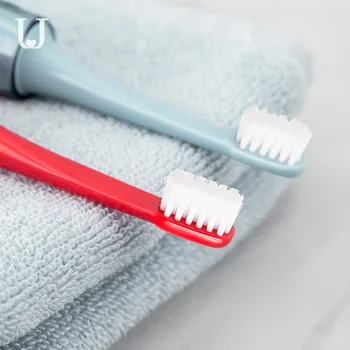 Youpin JordanJudy de fibra de piel suave cepillo de dientes de viaje Portátil lindo mini par cepillo de dientes con caja de almacenamiento