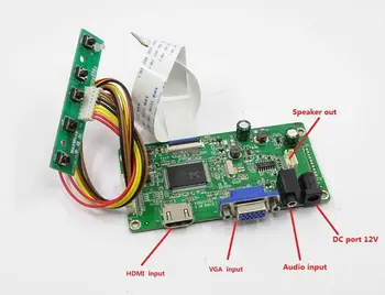 Yqwsyxl kit para B173HAN01.4 HDMI + VGA LCD LVDS EDP Controlador Controlador de la tarjeta de 77480